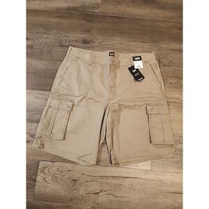 Men's Lee Size 42 Brown Relaxed Fit Active Stretch Cargo Shorts NWT